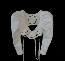 Load image into Gallery viewer, White Cutwork Shrug 40”-46”