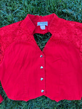 Load image into Gallery viewer, Red Bustier Fancy Rider Jacket