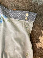 Load image into Gallery viewer, Blue Calico Circle Skirt