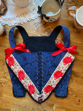 Load image into Gallery viewer, 40” Blue Satin Fancy Stays
