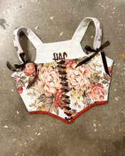 Load image into Gallery viewer, 40” Rose Print Bark Cloth Stays preorder
