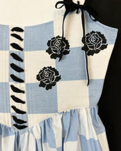 Load image into Gallery viewer, Blue Harlequin Kirtle 38&quot;
