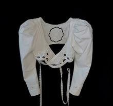 Load image into Gallery viewer, White Cutwork Shrug 40”-46”
