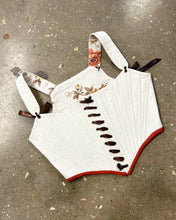 Load image into Gallery viewer, 40” Rose Print Bark Cloth Stays preorder
