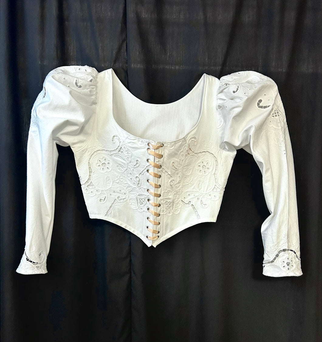 Cutwork Milk Maid Bodice