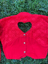 Load image into Gallery viewer, Red Bustier Fancy Rider Jacket
