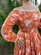 Load image into Gallery viewer, Orange Toile Round Gown
