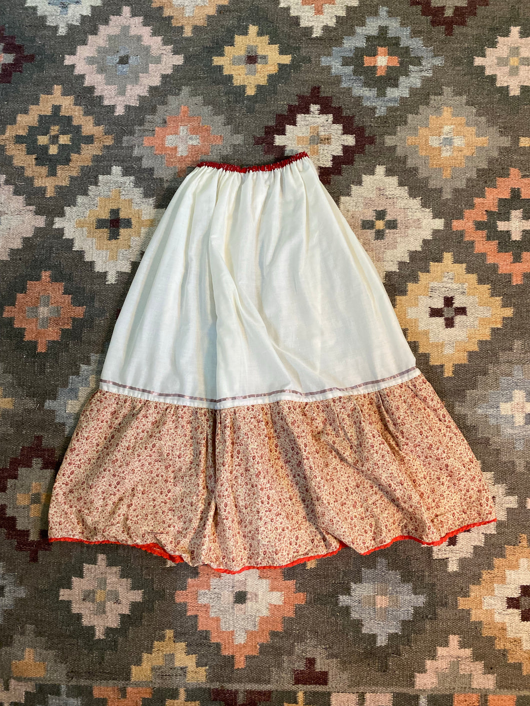 Calico Drawstring Petticoat