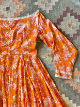 Load image into Gallery viewer, Orange Toile Round Gown
