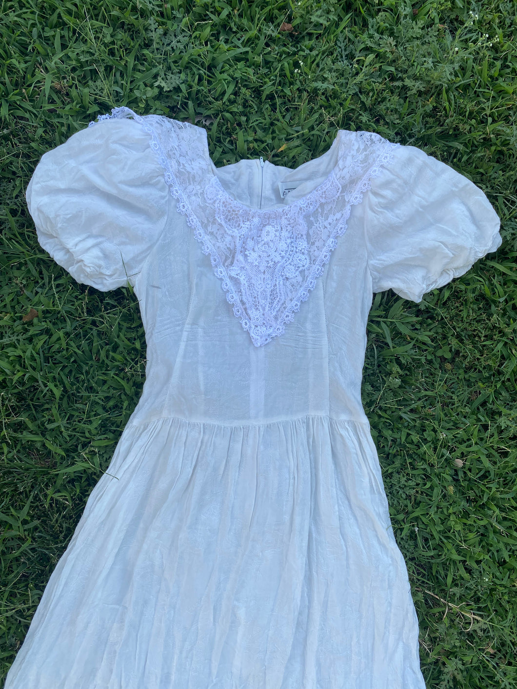 80’s Does Edwardian Gauzy Ghost Dress