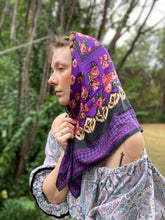 Load image into Gallery viewer, Purple Granny Scarf

