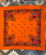 Load image into Gallery viewer, Orange Wildflower Scarf
