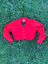 Load image into Gallery viewer, Red Bustier Fancy Rider Jacket
